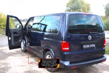 1 059 р. Накладки на внутренние пороги передних дверей RA Volkswagen Transporter T5 рестайлинг (2009-2015)  с доставкой в г. Кемерово. Увеличить фотографию 4
