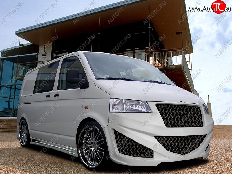 32 599 р. Передний бампер EVO Volkswagen Transporter T5 дорестайлинг (2003-2009)  с доставкой в г. Кемерово