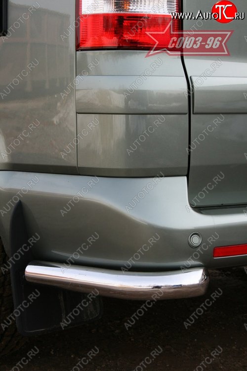 9 179 р. Защита заднего бампера из боковых уголков Souz-96 (d60) Volkswagen Transporter T5 дорестайлинг (2003-2009)  с доставкой в г. Кемерово