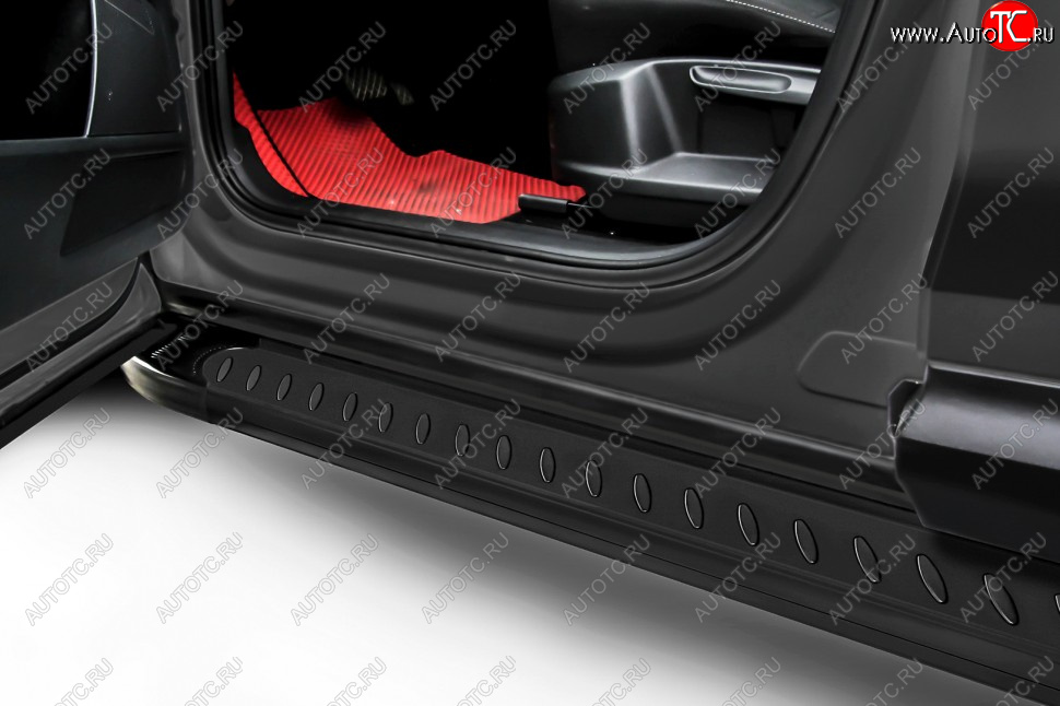 17 749 р. Порожки для ног Slitkoff Prestige Volkswagen Transporter T5 рестайлинг (2009-2015) (Black)  с доставкой в г. Кемерово
