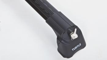 10 899 р. Багажник на крышу TURTLE Air3 (в штатные места с резьбовым соединением) Volkswagen Transporter T5 дорестайлинг (2003-2009) (черный)  с доставкой в г. Кемерово. Увеличить фотографию 2