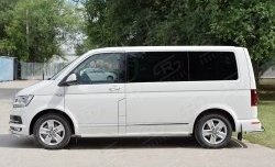 10 999 р. Защита порогов из круглой трубы диаметром 42 мм (длинная база) SLITKOFF (правая защита) Volkswagen Multivan T6 дорестайлинг (2016-2019)  с доставкой в г. Кемерово. Увеличить фотографию 2