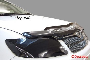 2 599 р. Дефлектор капота CA-Plastik (exclusive) Volkswagen Multivan T6 дорестайлинг (2016-2019) (Classic черный, Без надписи)  с доставкой в г. Кемерово. Увеличить фотографию 2