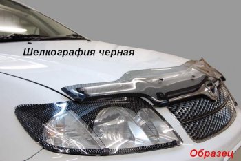 2 599 р. Дефлектор капота CA-Plastik (exclusive) Volkswagen Multivan T6 дорестайлинг (2016-2019) (Classic черный, Без надписи)  с доставкой в г. Кемерово. Увеличить фотографию 6
