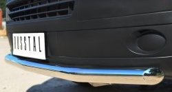 15 799 р. Одинарная защита переднего бампера диаметром 63 мм SLITKOFF Volkswagen Transporter T5 рестайлинг (2009-2015)  с доставкой в г. Кемерово. Увеличить фотографию 3