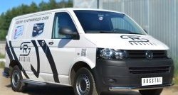 15 899 р. Широкая защита порогов SLITKOFF  Volkswagen Transporter  T6 (2015-2019) дорестайлинг  с доставкой в г. Кемерово. Увеличить фотографию 3