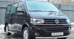 15 899 р. Широкая защита порогов (Multivan-Caravelle) SLITKOFF Volkswagen Transporter T6 дорестайлинг (2015-2019)  с доставкой в г. Кемерово. Увеличить фотографию 3