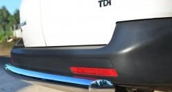 15 799 р. Защита заднего бампера (Ø63 мм, нержавейка) SLITKOFF Volkswagen Transporter T5 рестайлинг (2009-2015)  с доставкой в г. Кемерово. Увеличить фотографию 3