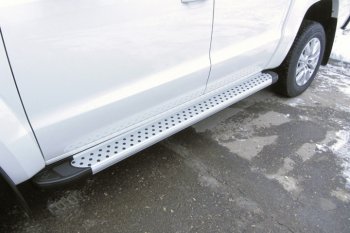 Алюминиевые пороги для ног Slitkoff (Standart) Volkswagen Teramont  CA1 (2016-2020) дорестайлинг