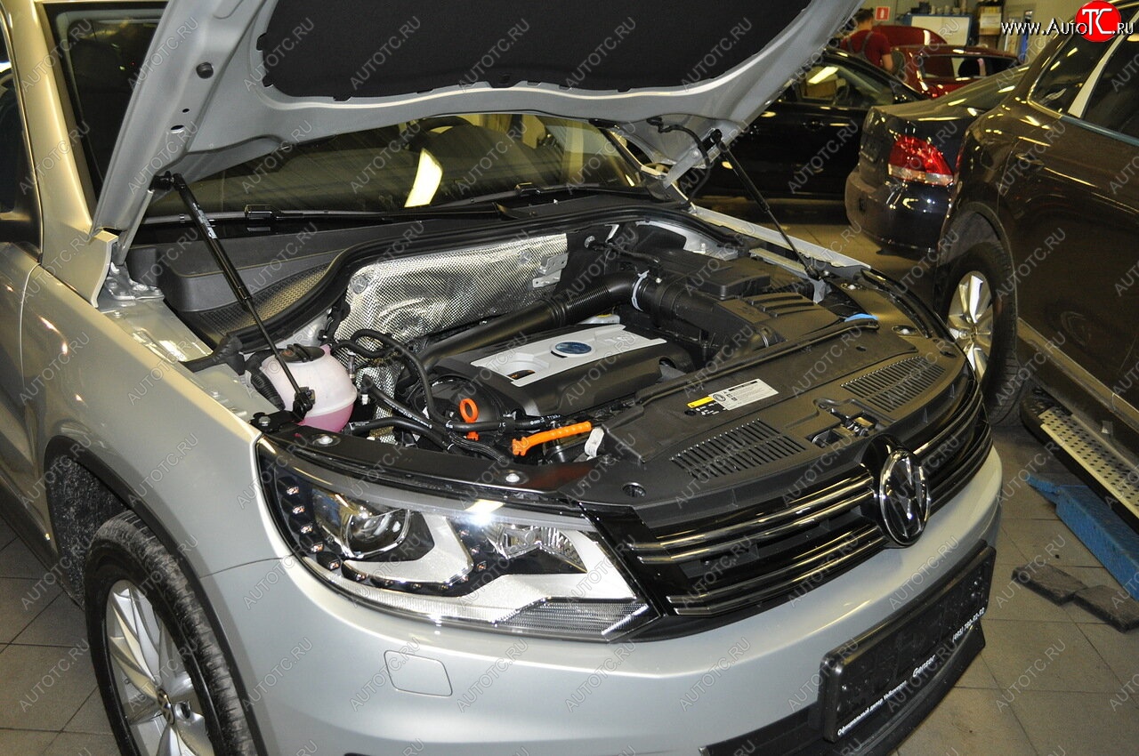 2 499 р. Упоры капота Russtal Volkswagen Tiguan NF рестайлинг (2011-2017)  с доставкой в г. Кемерово
