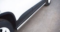 70 999 р. Защита порогов из круглой трубы диаметром 63 мм (Track & Field) Russtal Volkswagen Tiguan NF рестайлинг (2011-2017) (Защита порогов с со скосами на торцах (вариант 1))  с доставкой в г. Кемерово. Увеличить фотографию 9