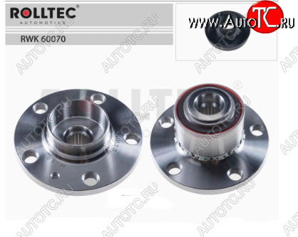 2 769 р. Ступица колеса с подшипником (задняя, с ABS) ROLLTEC Volkswagen Tiguan NF рестайлинг (2011-2017)  с доставкой в г. Кемерово