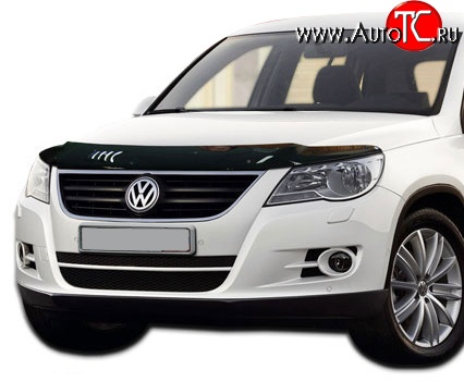 3 299 р. Дефлектор капота NovLine  Volkswagen Tiguan  NF (2006-2011) дорестайлинг  с доставкой в г. Кемерово