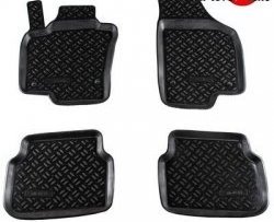 Комплект ковриков в салон Aileron 4 шт. (полиуретан) Volkswagen Tiguan  NF (2006-2011) дорестайлинг