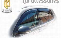 2 969 р. Комплект дефлекторов окон CA Plastic Volkswagen Tiguan NF рестайлинг (2011-2017) (Classic полупрозрачный, Без хром.молдинга)  с доставкой в г. Кемерово. Увеличить фотографию 2