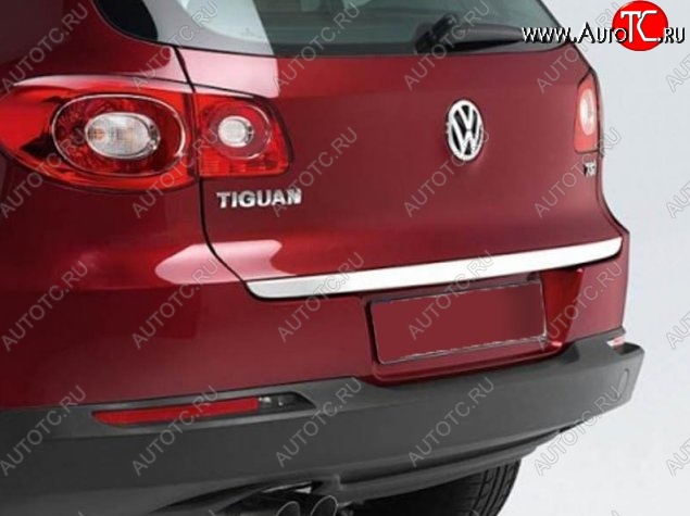 4 199 р. Накладка на крышку багажника СТ Volkswagen Tiguan NF рестайлинг (2011-2017)  с доставкой в г. Кемерово