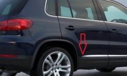 8 049 р. Молдинги CT Volkswagen Tiguan NF рестайлинг (2011-2017) (Неокрашенные)  с доставкой в г. Кемерово. Увеличить фотографию 2