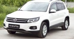 669 р. Реснички на фары RA Volkswagen Tiguan NF рестайлинг (2011-2017) (Неокрашенные)  с доставкой в г. Кемерово. Увеличить фотографию 3