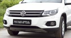 669 р. Реснички на фары RA Volkswagen Tiguan NF рестайлинг (2011-2017) (Неокрашенные)  с доставкой в г. Кемерово. Увеличить фотографию 6