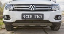 1 949 р. Защитная сетка решетки переднего бампера (Track & Field) РА  Volkswagen Tiguan  NF (2011-2017) рестайлинг  с доставкой в г. Кемерово. Увеличить фотографию 2