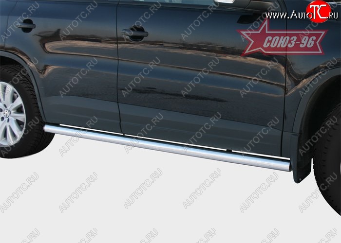 17 999 р. Защита порогов Souz-96 (d60) Volkswagen Tiguan NF рестайлинг (2011-2017)  с доставкой в г. Кемерово