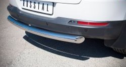 16 999 р. Одинарная защита заднего бампера из трубы диаметром 76 мм (Sport & Style) SLITKOFF  Volkswagen Tiguan  NF (2011-2017) рестайлинг  с доставкой в г. Кемерово. Увеличить фотографию 3