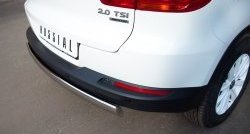 11 599 р. Защита заднего бампера (Ø75x42 мм, нержавейка) Russtal Volkswagen Tiguan NF рестайлинг (2011-2017)  с доставкой в г. Кемерово. Увеличить фотографию 4