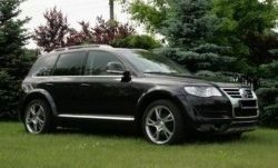 9 649 р. Накладки на колёсные арки CT Volkswagen Touareg 1 GP дорестайлинг (2002-2007) (Неокрашенные)  с доставкой в г. Кемерово. Увеличить фотографию 2