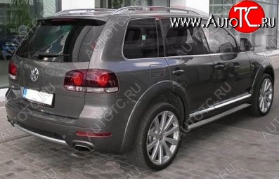 9 649 р. Накладки на колёсные арки CT v2 Volkswagen Touareg GP рестайлинг (2006-2010) (Неокрашенные)  с доставкой в г. Кемерово