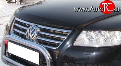 4 599 р. Дефлектор капота NovLine Volkswagen Touareg GP дорестайлинг (2002-2007)  с доставкой в г. Кемерово