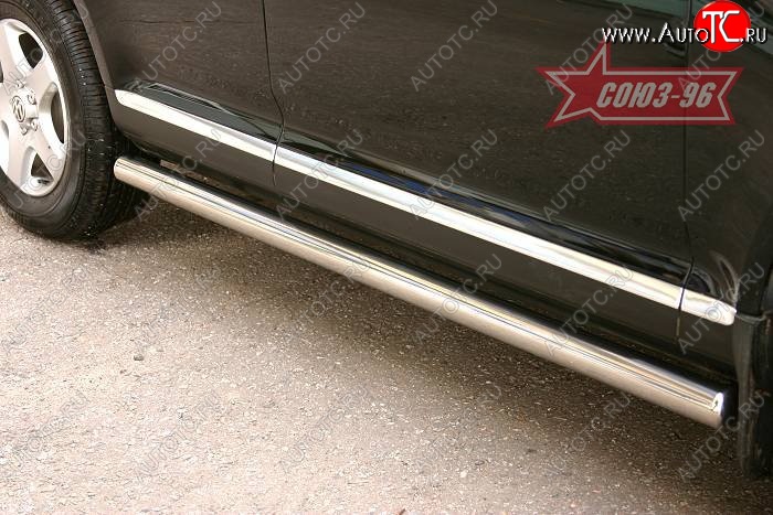 15 479 р. Защита порогов Souz-96 (d76)  Volkswagen Touareg  GP (2002-2007) дорестайлинг  с доставкой в г. Кемерово