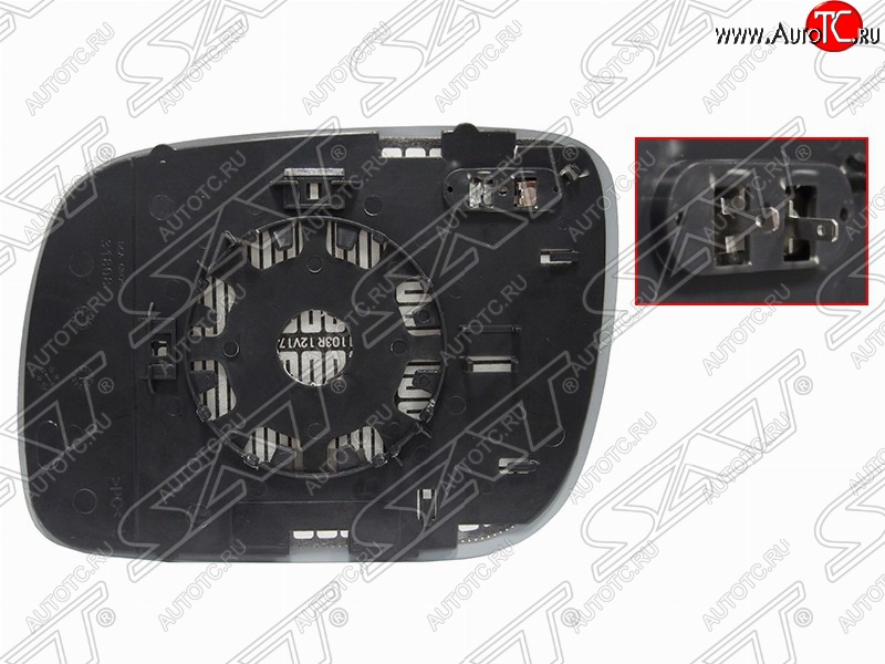 769 р. Правый зеркальный элемент зеркала заднего вида SAT (с подогревом) Volkswagen Touareg GP дорестайлинг (2002-2007)  с доставкой в г. Кемерово