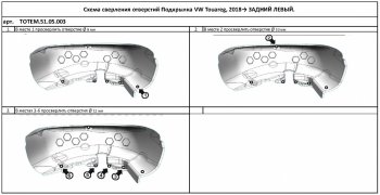 4 099 р. Правый подкрылок задний TOTEM  Volkswagen Touareg  CR (2018-2025)  с доставкой в г. Кемерово. Увеличить фотографию 3