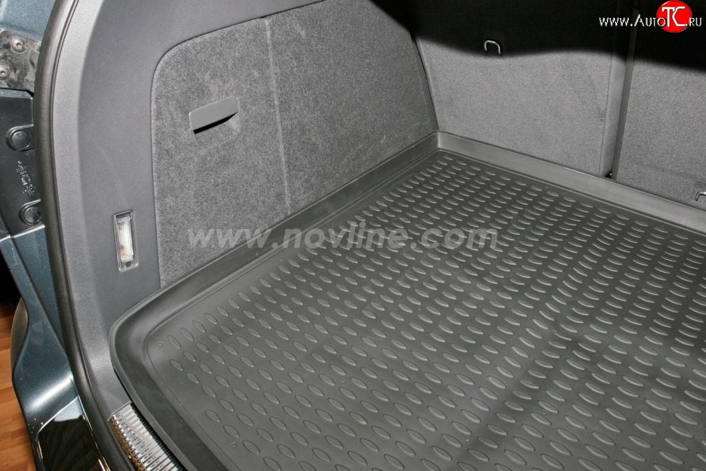 2 099 р. Коврик в багажник (с 2-х зонным климат-контролем) Element (полиуретан) Volkswagen Touareg 2 NF дорестайлинг (2010-2014)  с доставкой в г. Кемерово