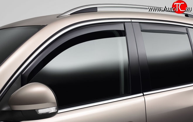 3 199 р. Дефлекторы окон (ветровики) Novline 4 шт  Volkswagen Touareg  1 GP (2006-2010) рестайлинг  с доставкой в г. Кемерово