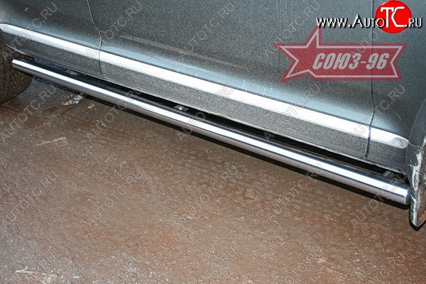 15 020 р. Защита порогов Souz-96 (d60) Volkswagen Touareg GP рестайлинг (2006-2010)  с доставкой в г. Кемерово