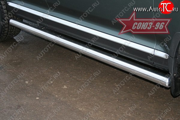16 379 р. Защита порогов Souz-96 (d76)  Volkswagen Touareg  GP (2006-2010) рестайлинг  с доставкой в г. Кемерово