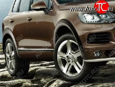 21 849 р. Накладки на колёсные арки CT v3 Volkswagen Touareg NF дорестайлинг (2010-2014) (Неокрашенные)  с доставкой в г. Кемерово