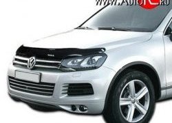 Дефлектор капота NovLine Volkswagen Touareg  2 NF (2010-2014) дорестайлинг
