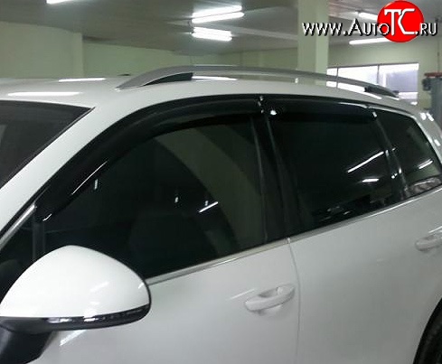 3 199 р. Дефлекторы окон (ветровики) Novline 4 шт Volkswagen Touareg NF дорестайлинг (2010-2014)  с доставкой в г. Кемерово