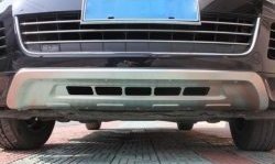 Накладка на передний бампер CT v1 Volkswagen Touareg 2 NF дорестайлинг (2010-2014)