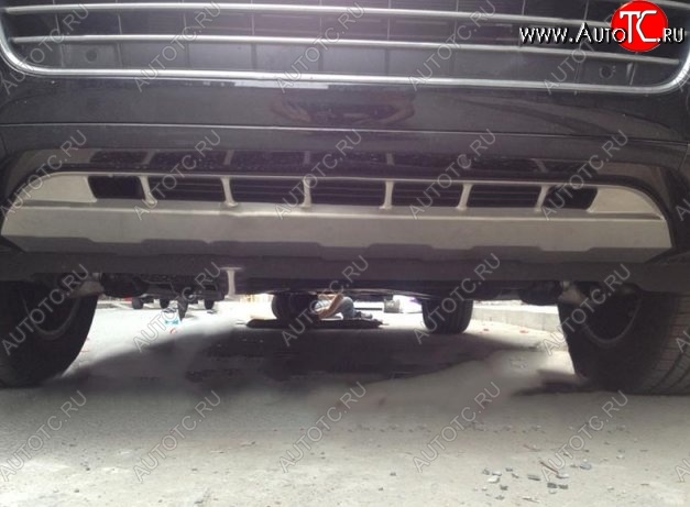 22 699 р. Накладка на передний бампер CT v2 Volkswagen Touareg 2 NF дорестайлинг (2010-2014) (Неокрашенная)  с доставкой в г. Кемерово