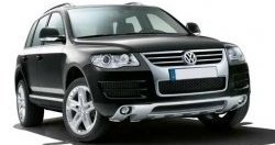 Накладка на передний бампер CT v3 Volkswagen Touareg 2 NF дорестайлинг (2010-2014)