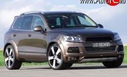 23 049 р. Накладка Je Design на передний бампер 7P Volkswagen Touareg 2 NF дорестайлинг (2010-2014) (Неокрашенная)  с доставкой в г. Кемерово. Увеличить фотографию 3
