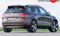 23 049 р. Накладка Je Design на задний бампер 7P Volkswagen Touareg NF дорестайлинг (2010-2014) (Комплект накладок, Неокрашенная)  с доставкой в г. Кемерово. Увеличить фотографию 2