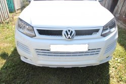 5 649 р. Решетка радиатора ABT STYLE Volkswagen Touareg NF дорестайлинг (2010-2014) (Неокрашенная)  с доставкой в г. Кемерово. Увеличить фотографию 2