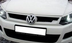 6 749 р. Решётка радиатора Sport Volkswagen Touareg NF дорестайлинг (2010-2014) (Неокрашенная)  с доставкой в г. Кемерово. Увеличить фотографию 5