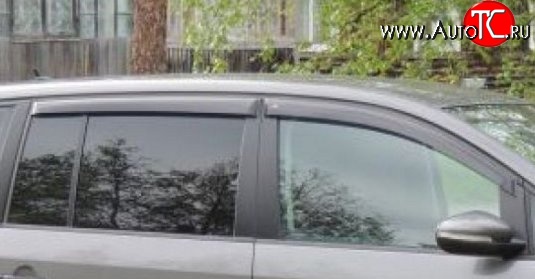 999 р. Комплект дефлекторов окон (ветровиков) 4 шт. (рестайлинг) Russtal Volkswagen Touran 1T дорестайлинг минивэн (2003-2006)  с доставкой в г. Кемерово