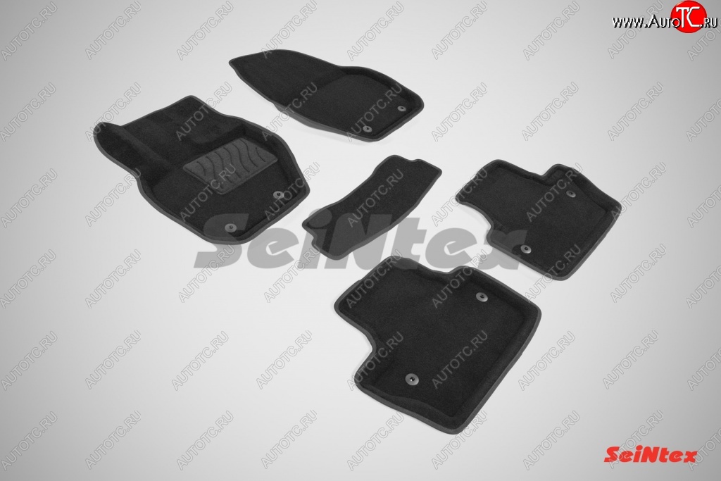 5 699 р. Износостойкие коврики в салон 3D VOLVO S-60 черные (компл)  Volvo S60  FS седан (2010-2013) дорестайлинг  с доставкой в г. Кемерово