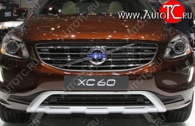 41 799 р. Накладка на передний бампер CT v2 Volvo XC60 (2017-2022) (Неокрашенная)  с доставкой в г. Кемерово